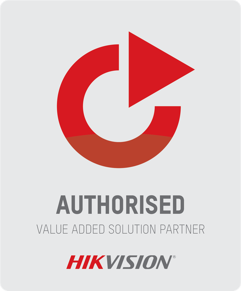 Hikvision Authorised Partner badge